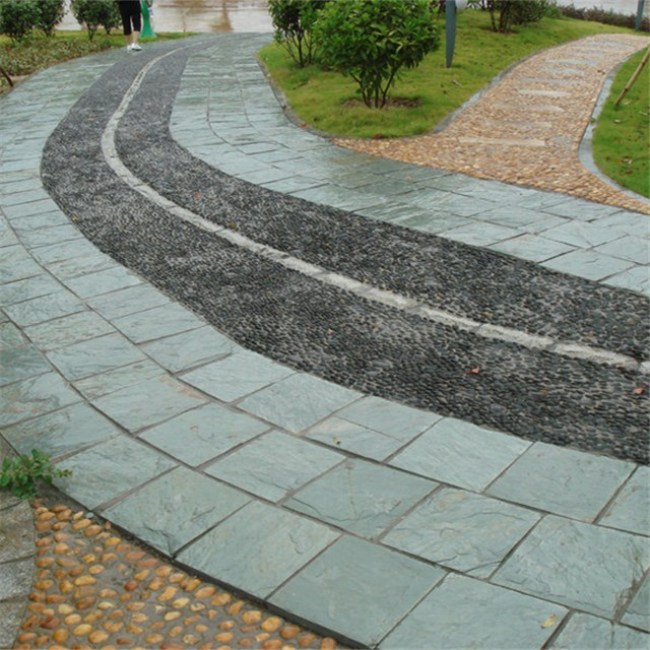 Green slate tile